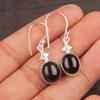Драгоценный камень Черный Турмалин Серебро 925 пробы Изделия ручной работы Серьги 1,30" EE-6-25