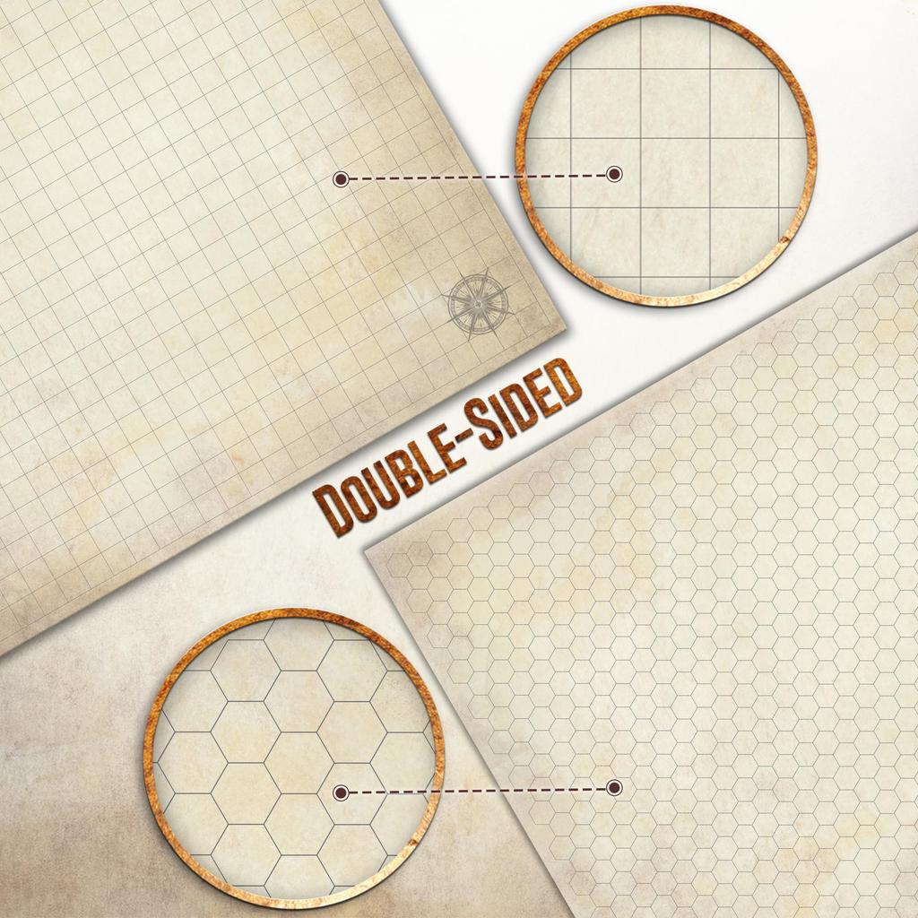 Оригинальная игровая доска Battle Grid x Dungeons Dragons Mat Whiteboard Hex RPG Miniature Map Grid DND 5th Edition Table Top Dice Set Wizards of the Coast