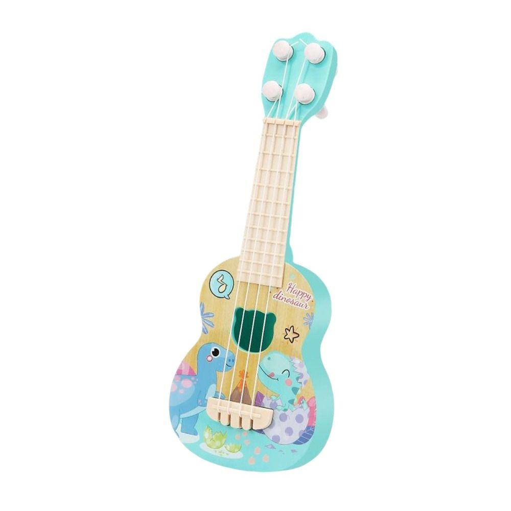 4 Strings Simulation Ukulele Toy Adjustable String Knob Small Guitar Toy  Children Toys