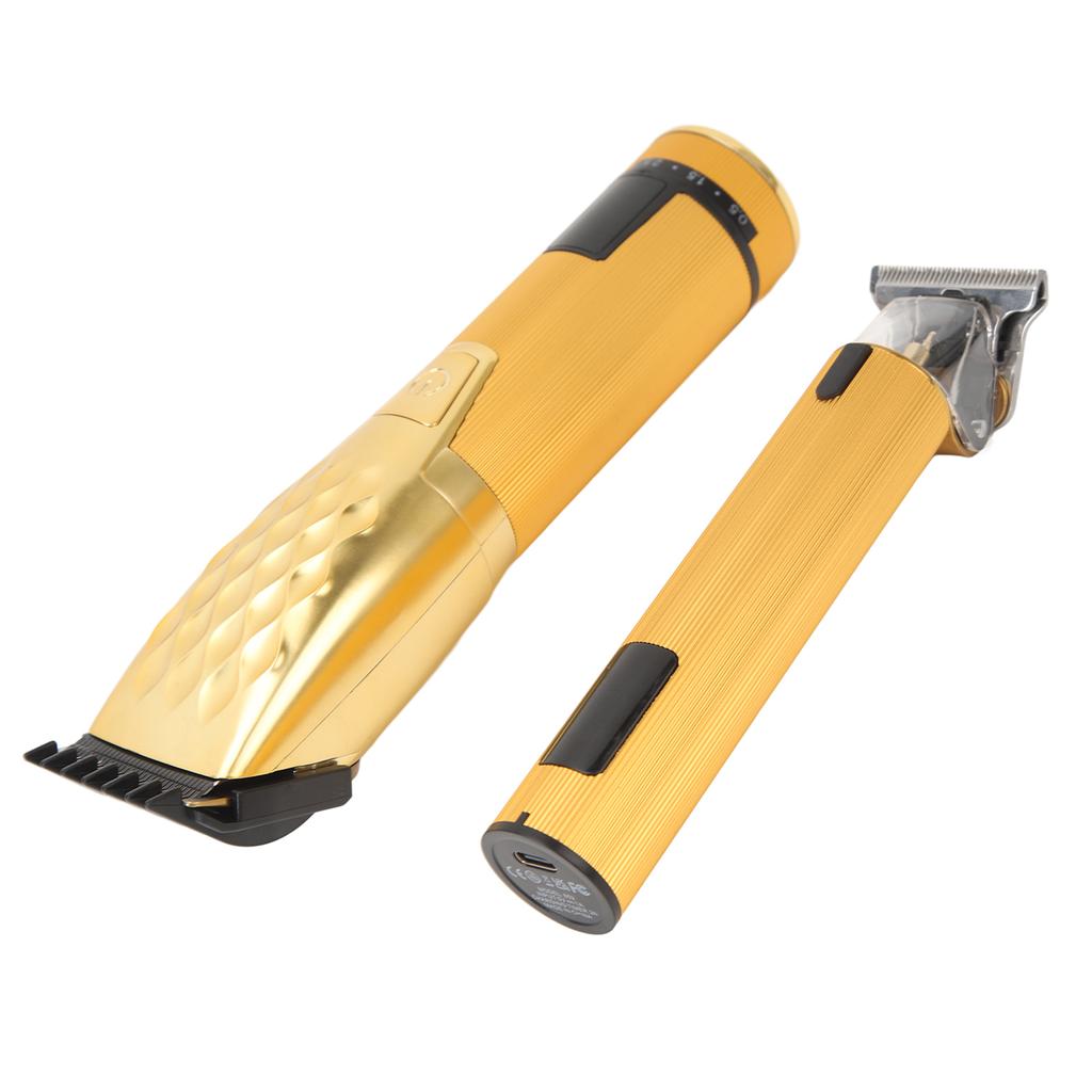 Парикмахерская машинка для стрижки волос для мужчин с ЖК-дисплеем, электрическая машинка для стрижки волос высокой мощности