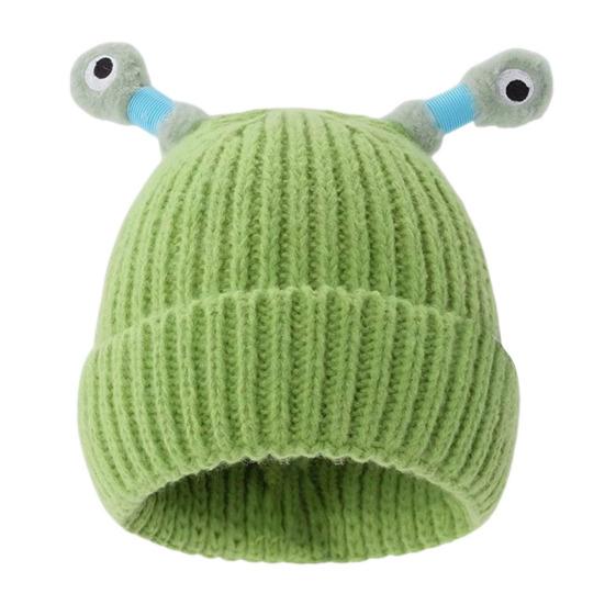 Шерстяная шапка с декором в виде антенны ночного светильника, теплая вязаная шапочка для детей, реквизит для фотосъемки, головной убор для катания на лыжах, походов, термошапка для взрослых и подростков