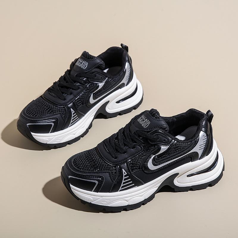 2025 Spring New Tire Sole Women's Dad Shoes Thick Sole Increases Height and Shows Leg Length Women's Shoes Star Same Sports Shoes