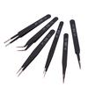 6Pcs Anti-Static Esd Tweezers Repair Tool Precision Curved Straight Tweezers