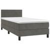 VidaXL Slatted Bed Base with Mattress and LED, Upholstered Bed, Single Bed, Adult Bed for Interior Bedroom, 3134442