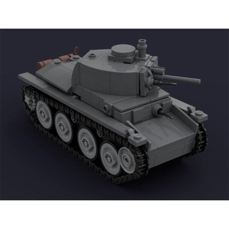 Военный Строительный Блок Lt-38 Модель Легкого Танка, Совместимый С Мелкими Деталями Строительный Блок Игрушка Для Детей