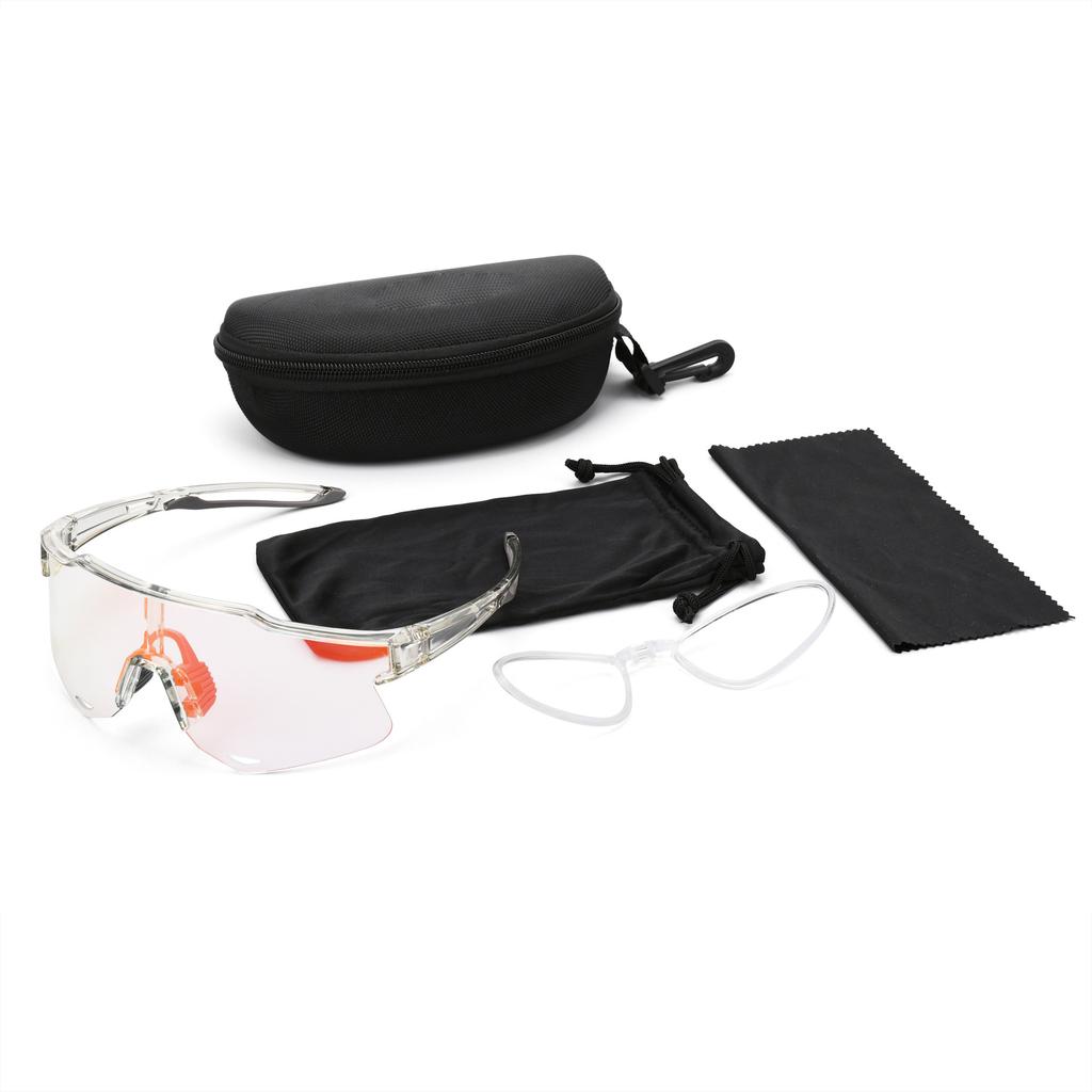 Photochromic Riding Goggles Auto Darkening Lens, UV400 Anti-Fog Windproof for Cycling Motorcycle Skiing