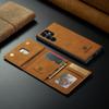Кожаный магнитный кошелек Folio, съемный чехол с карманом для карт для Samsung S22 Ultra S21 S20 A52 A13 A33 A53 A73 A22 A32 A21s, чехол