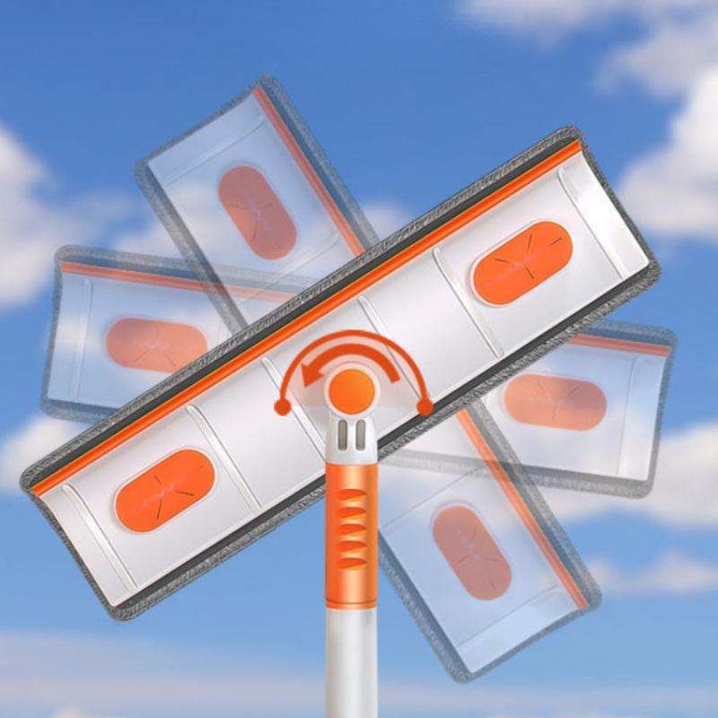 Scalable Window Clean Squeegee Mop Soft Microfiber Wiper Telescopic Glass Brush Multi-function Scraper Cleaning Dust Household Clean