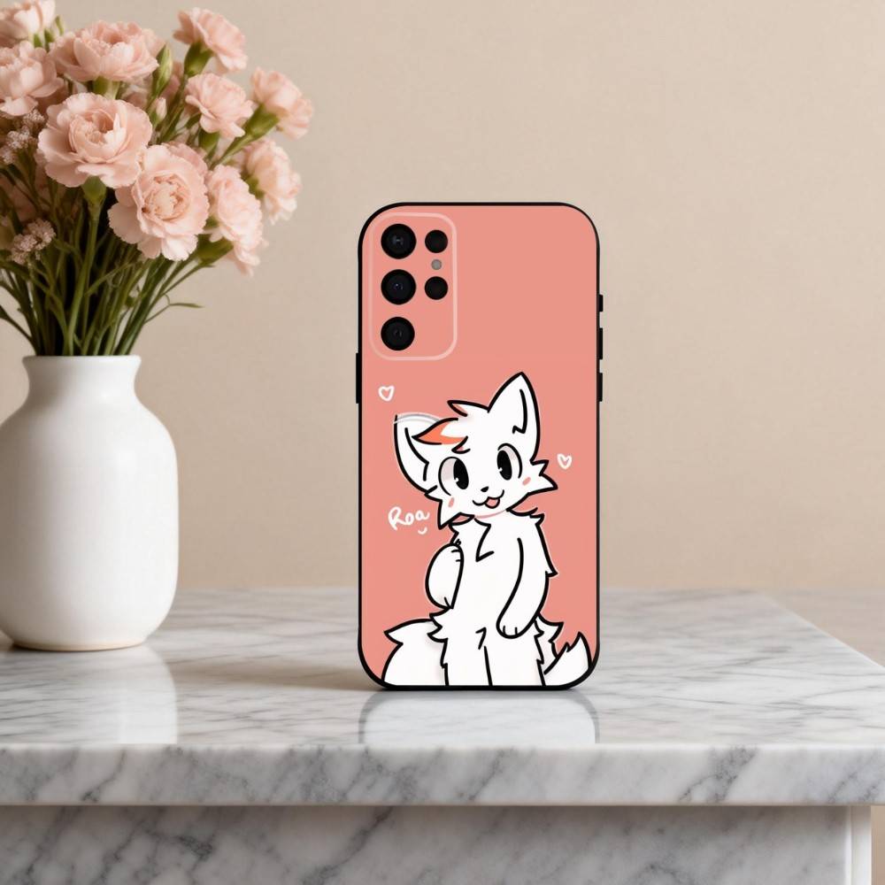1 шт. C-Cute B-Boykisser -R Чехол для телефона Samsung S25,24,23,22,30,21,10,9,Ultra,Plus,Lite,FE,4,5 G Мягкий Черный Чехол