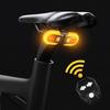 1 комплект, полезный USB перезаряжаемый беспроводной задний фонарь для велосипеда, задний фонарь для велосипеда, светодиодный предупредительный свет для ночной езды
