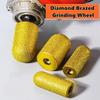 M10 Алмазный паяный шлифовальный круг для обратной воды Пальчиковая фреза Фреза Обрезной абразив Круглая головка для обработки кварцевого камня