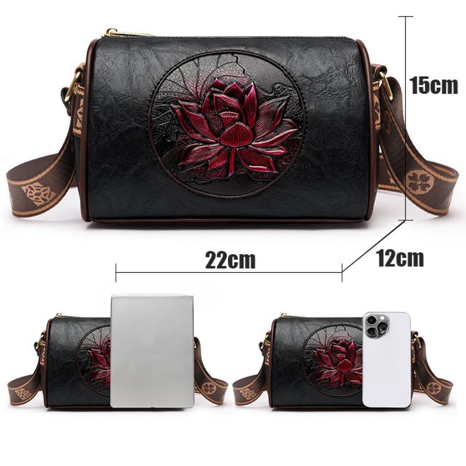 1PC Casual Women's Handbag Soft Leather Women's Crossbody Bag Fashion Printed Women's Crossbody Bag