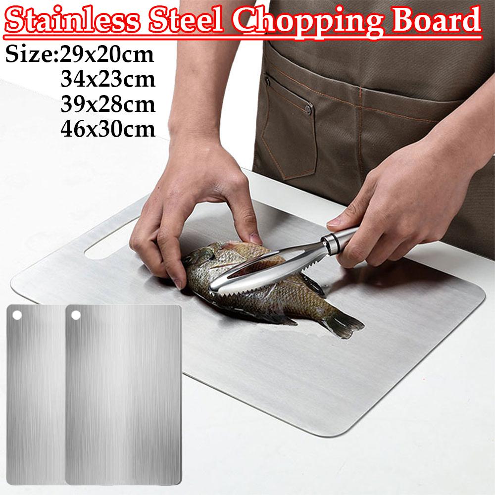 Thickened Stainless Steel Cutting Board Antibacterial and Mildew-proof Household Cutting Board Kitchen Kneading Dough Board