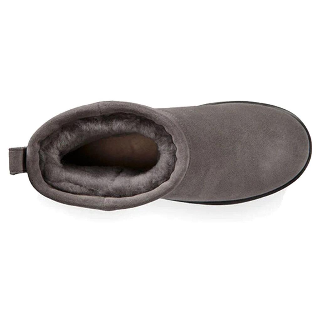 UGG Classic Mini Waterproof Suede Sheepskin Warm Non-Slip Casual Comfortable Short Snow Boots Women Boots Gray 1019643-MTL