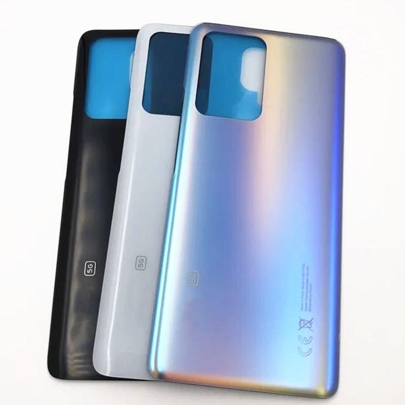 Корпус 6.67" Для Xiaomi Mi 11T / Mi11T Pro 5G Стеклянная задняя крышка аккумулятора Ремонт Замена Задняя дверь Задняя