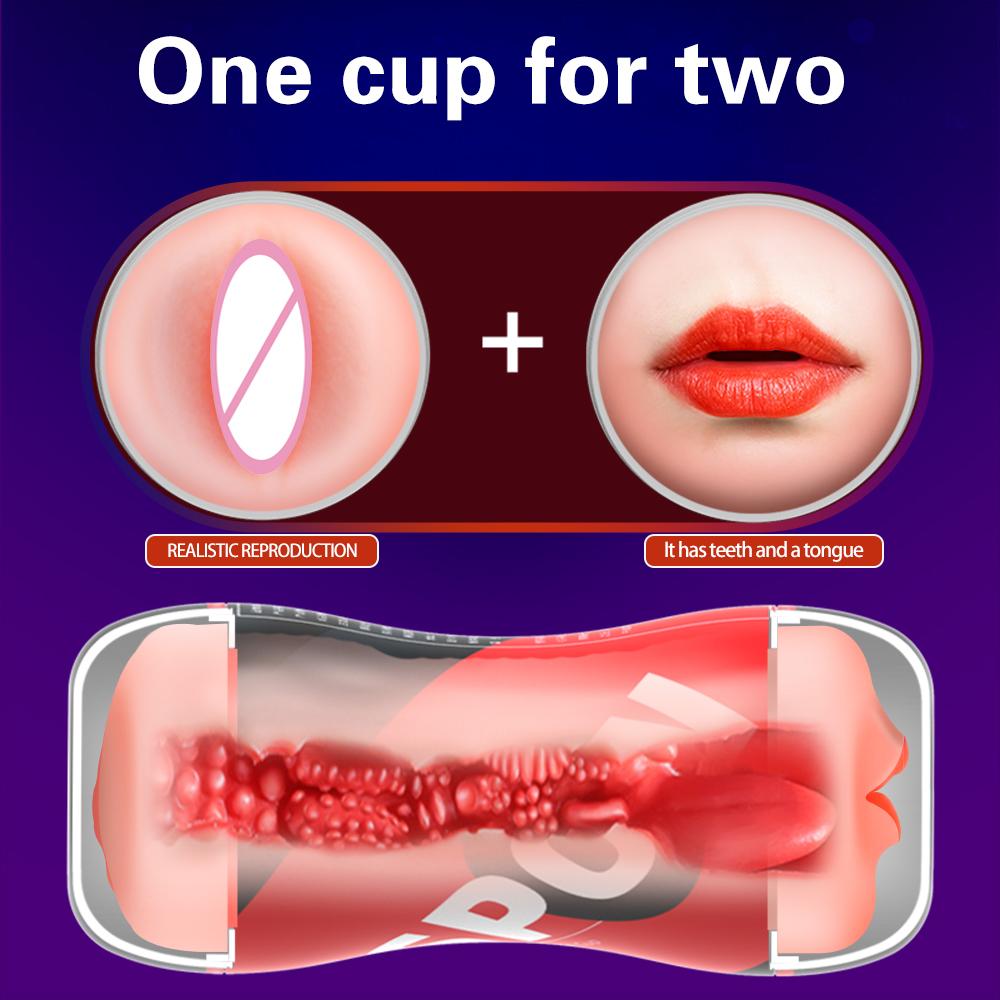 Мужской мастурбатор Реалистичная вагина Анальный оральный канал Силикон Мягкая плотная киска Эротические секс-игрушки для взрослых Для мужчин Мастурбатор