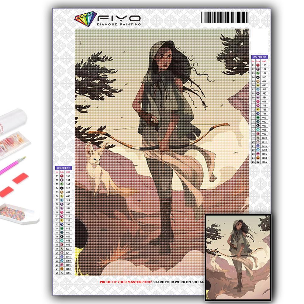 5D DIY Алмазная картина Японский стиль Иллюстрация Вышивка крестом Алмазная художественная вышивка Мозаика Домашний деко