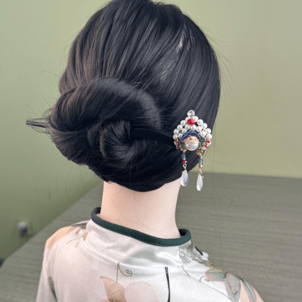 Tassel New Chinese Style Hair Clip Red Hanfu Hairpin Beijing Opera Hair Accessories Bridal