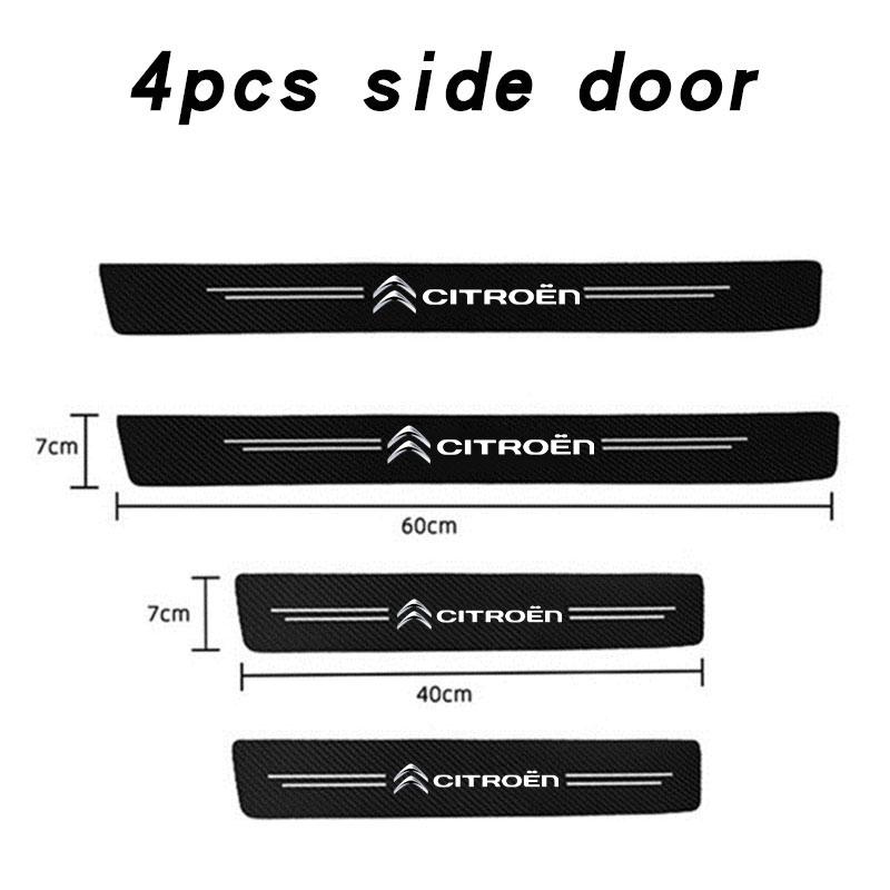 Автомобильные накладки на пороги из углеродного волокна, защитная полоса-наклейка для Citroen C3 C4 X7 Xsara Picasso Crosser C-ELYSEE JUMPY NEMO VTS