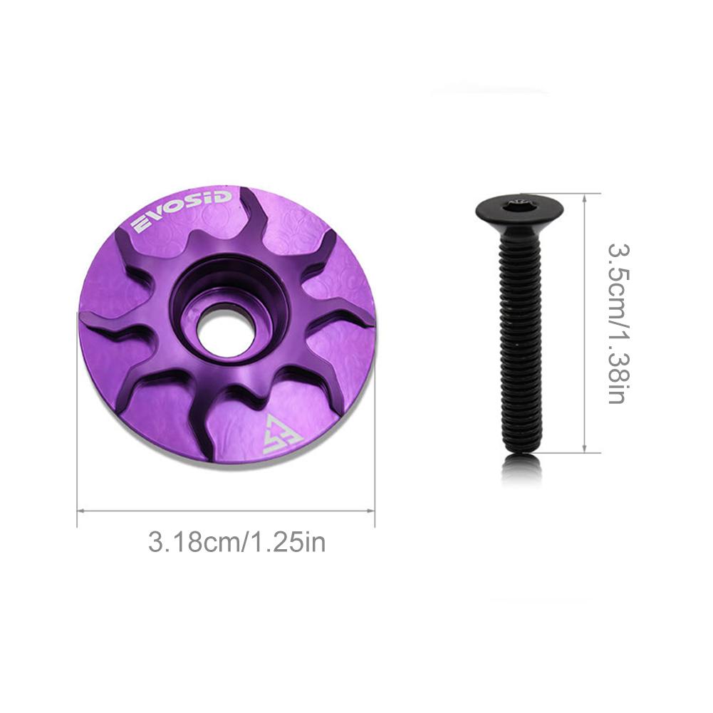 Bicycle Headset Cap MTB Road Bike Stem Headset Top Cap Cover with Screw Bicycle Stem Top Cap Bike Stem Cover