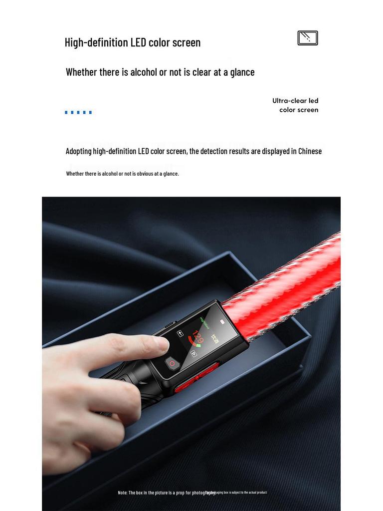 Улавливатель алкоголя Спиртовой Активируемый голосом Портативный Алкотестер 3-в-1 Тестер