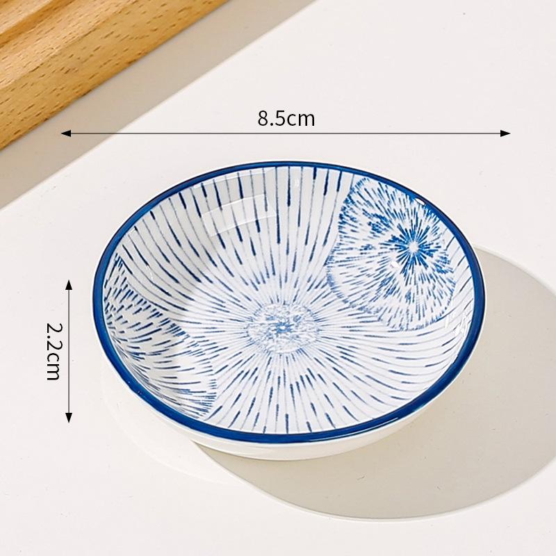 Японские мини-керамические тарелки для барбекю, соусов для макания, сашими, суши, соевого соуса, домашние настольные тарелки для закусок, фруктов, десертов