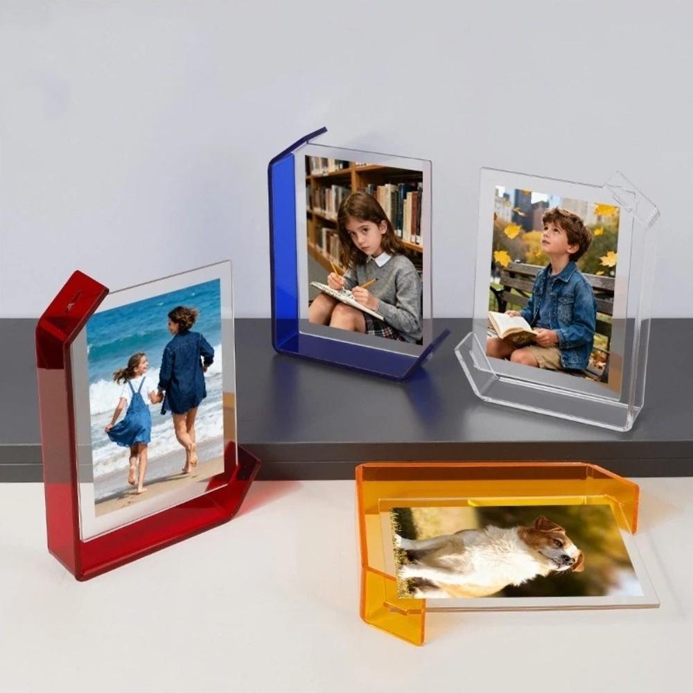 5/6/7/8 Inch Acrylic Photo Frame Modern Photo Stand Artwork Frame Poster Frame Office