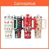 Unique 5d Christmas Inspired 40oz Handled Travel Mug High Quality 304 Stainless Steel Insulated Car Cup With Straw