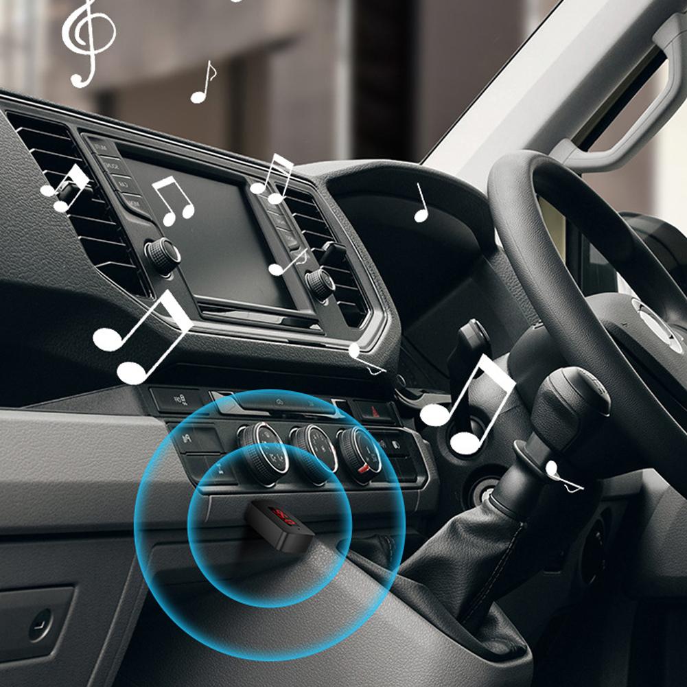 Автомобильный беспроводной адаптер Bluetooth 5.4 передатчик приемник аудио AUX адаптер для автомобильной аудиосистемы музыка AUX гарнитура Handsfree