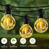 Outdoor Globe G40 Solar String Bulb Lights 7M/10M IP44 Waterproof Garden Lighting With Remote For Outside Backyard Garden Decor