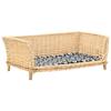 VidaXL Dog Basket with Cushion 90x54x35 Cm Natural Willow Basket 170775