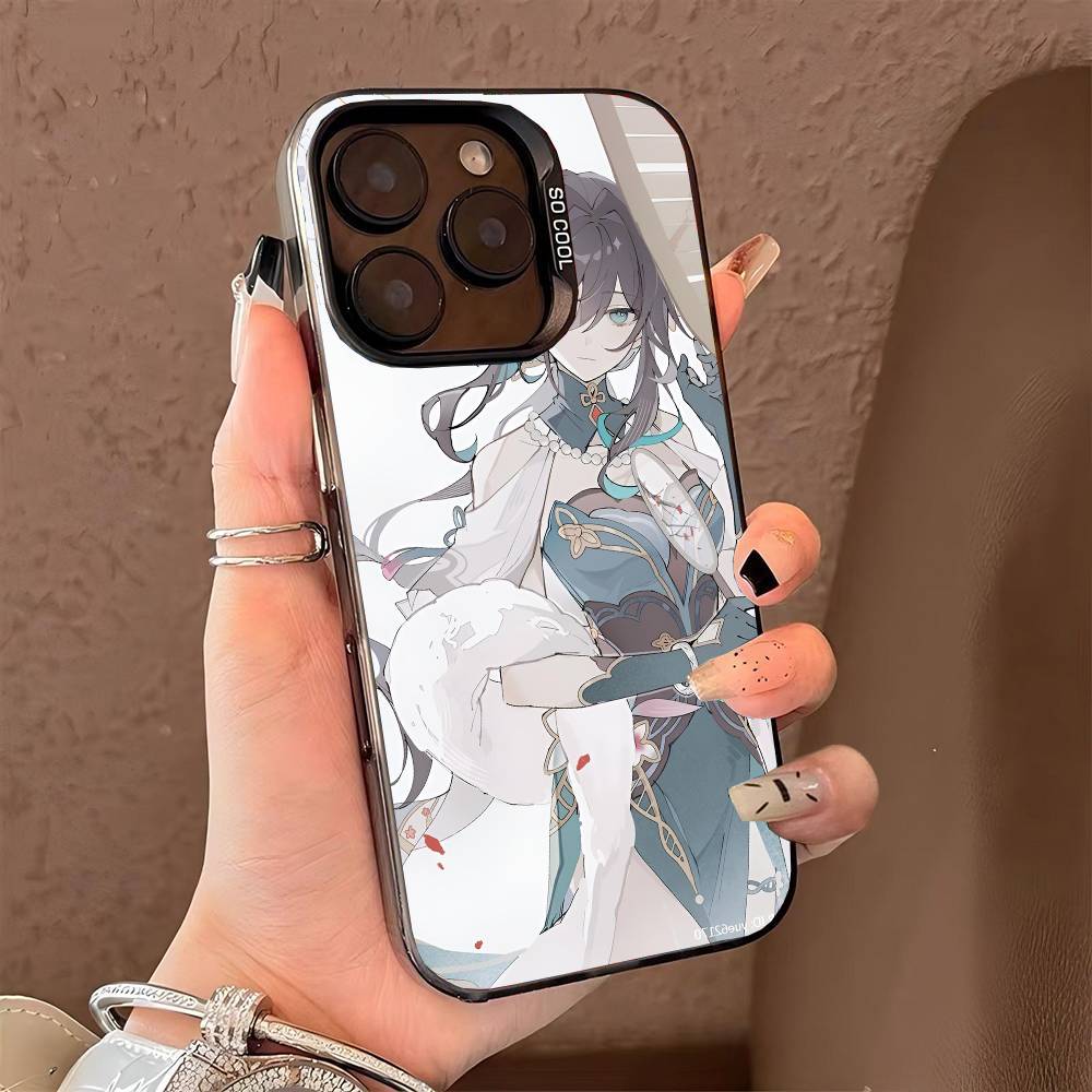 Чехол для телефона Honkai Star Rail Руан Мэй для iPhone 17 17Air 16 15 14 13 12 11 Pro Max Plus Цветной Серебристый