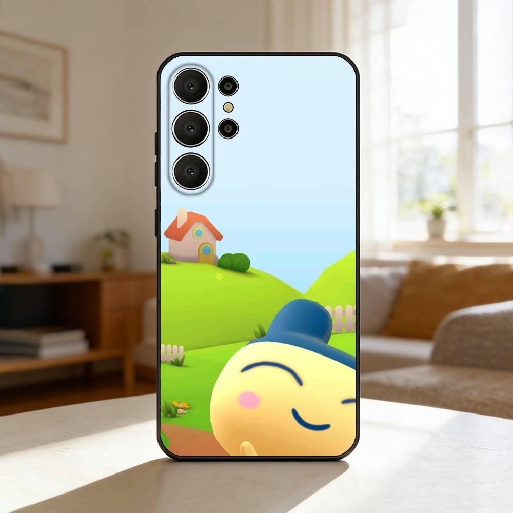 T-Tamagotchi Kuchipatchi M-Mametch Phone Case For Samsung S26,S25,24,23,22,30,21,10,9,Ultra,Plus,Lite,FE Soft Black Case