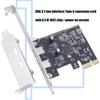 Two USB 3.2 Gen1 Type C PCIExpress Expansion Card ASM1042 Chipset Fast Speed 5Gbps for Desktop