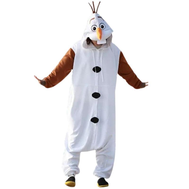 Frozen Snow Treasure Costume Children's Adult Doll Snowman Dress Up Onesie Party Show Outfit