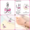 New Copper Bow Star Love Pink Series Charm Beads Suitable For 3Mm Original Bracelet Diy Fashion Jewelry Gift
