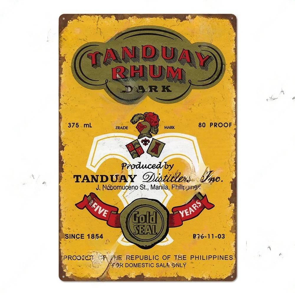 Vintage Bar Whisky Plaque Metal Club Tin Metal Logo Badge Girl Decor Garage Club Bar Men's Cave Bar Cafe Wall Decoration