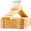 MIGABER 20-Piece Set of Premium Wooden Suit Hangers, Prevents Clothes from Sagging, Perfect for Storage, and Leaves No Marks. Made from Premium Natura