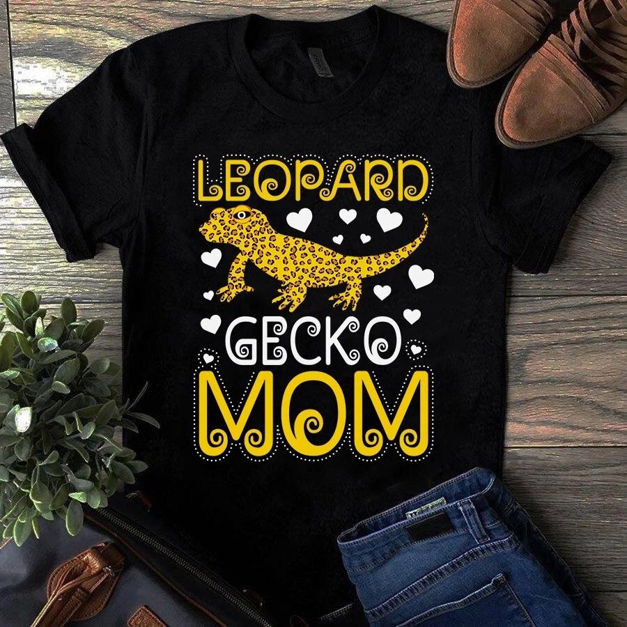Leopard Gecko Mom Love Mother Gift Men's and Women's T-shirts