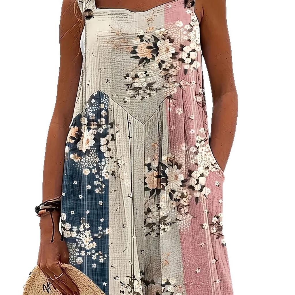 Женские летние повседневные комбинезоны с присборенной юбкой, свободные шорты без рукавов, комбинезоны для пляжного отдыха