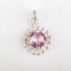 Morganite Gemstone 925 Sterling Silver Jewelry Handmade Pendant 1.37" For Women PP-34-12