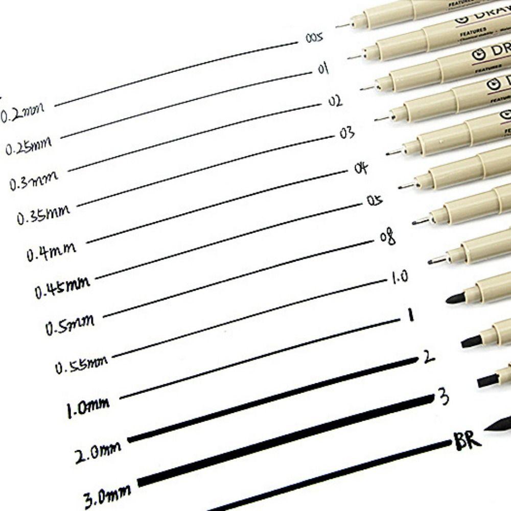 Fine Line Liner Micron Ink Marker Pen Sakura Pen Sketching Needle Pen Pigment Liner Pen Painting