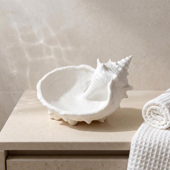 Multi-functional Storage Box Casting Conch Catchall Tray, Unique Detailed Texture, 3D Print Ocean Theme Reusable Epoxy Resin Mold