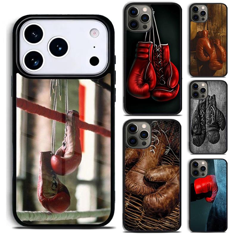 Boxing Gloves Hanging on a Wall Phone Case For iPhone 17 16 15 14 13 12 11 Pro Max Plus 17Air Soft Silicone Cover