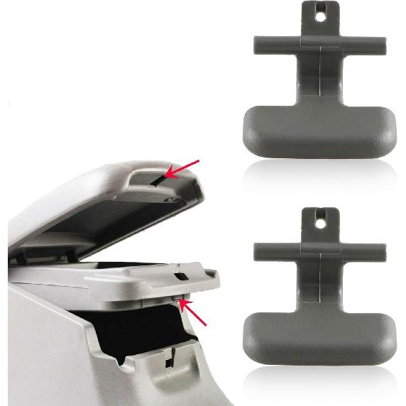 FUSCH Beige Upper Lower Armrest Center Console Armrest Latch Clip Compatible with Hyundai Sonata 2009-2010 Replace # 84661-3K000V2 84662-3K000V2