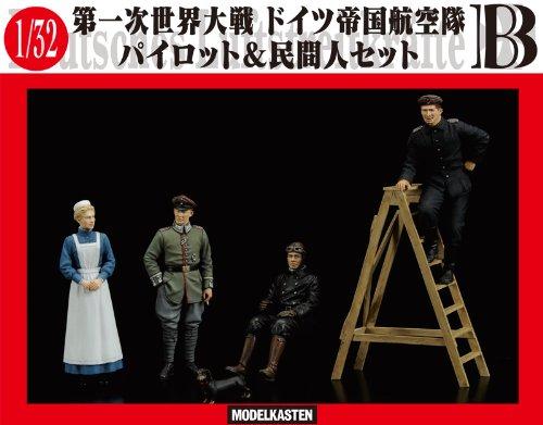 Modelkasten 1/32 Немецкий пилот и гражданский B Пластиковая модель