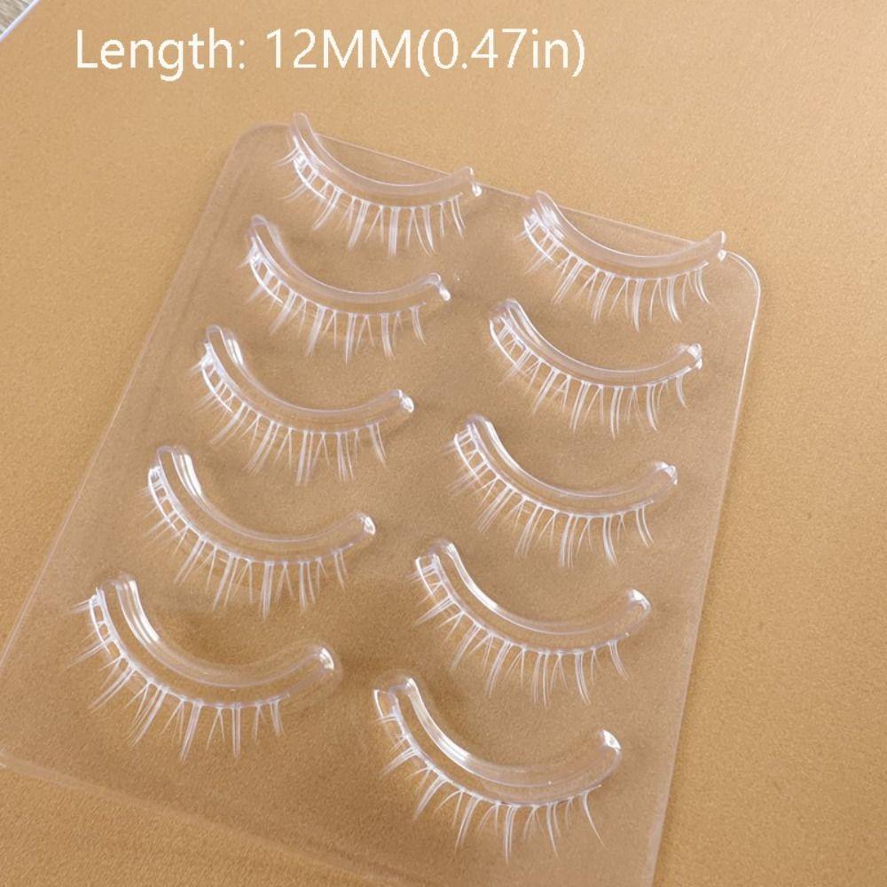 Eyelashes Extension White False Eyelashes Long Cross Eye Makeup Tools White Lashes  for Cosplay