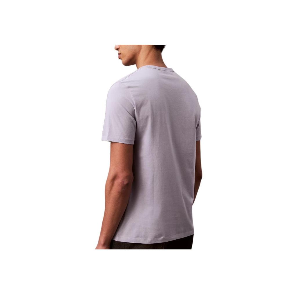 Calvin Klein Letter Print Crew Neck Comfortable Short Sleeve T-Shirt Men Tops LV040EM286-G71