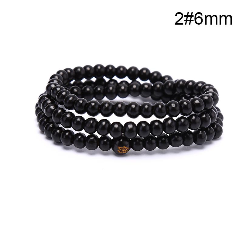 6/8 мм натуральный сандаловое дерево буддийский Будда медитация бусины браслет для женщин и мужчин