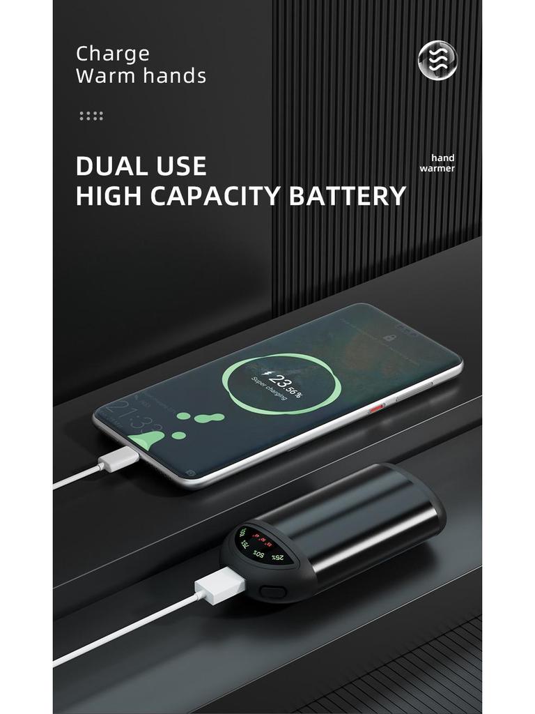 USB Hand Warmer & Mini Flashlight: Portable, Self-Heating Device